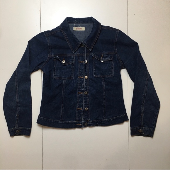 Stone denim jacket size 9 - Picture 1 of 5